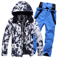 冬户外滑雪服男女套装防风保暖加厚防水情侣滑雪衣裤单双板装备