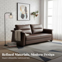 Modern Design Single-Seat Business Armchair Simple Design Reception Seating Comfortable Commercial Furniture Quilted Pattern for Interior Designers, Office Managers, Waiting Room, Lobby