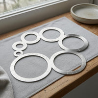 Leather Template Ruler Stainless Steel Craft Tool Silver-Colored