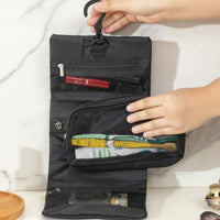 Hanging Travel Wash Bag Minimalist Design Folding Cosmetic Bag for Men
