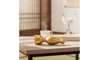 Handheld Brass Massage Tool Shiny Facial Massager Compact Eye Massager Travel-Friendly for Acupressure