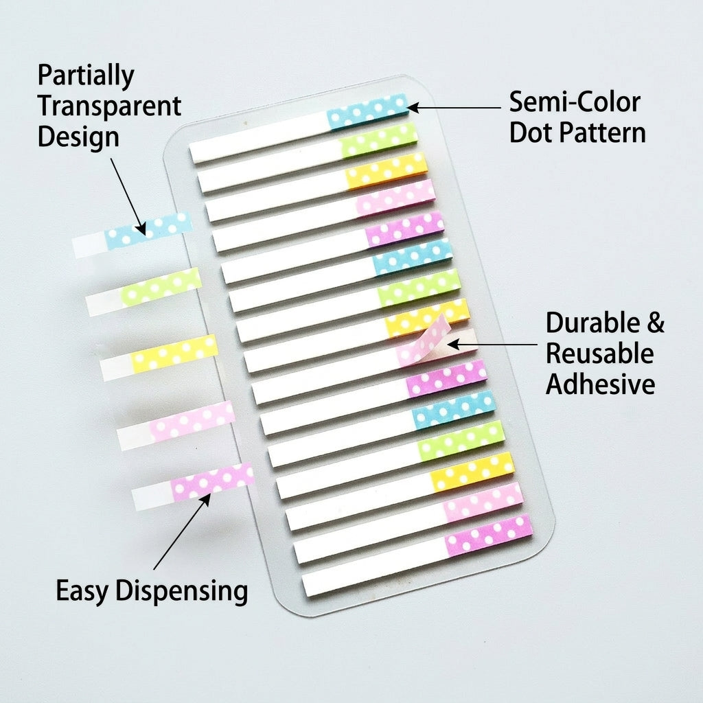 300 Sheets Sticky Bookmarks for Reading and Note Taking, Repositionable Index Flags, Page Marker Tabs for Books, Narrow Strips for Students