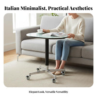 Adjustable Round Pedestal Table Minimalist Design Pedestal Drink Table Movable
