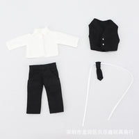 工厂！OB11娃衣 西服 西装四件套  GSC素体 12分BJD娃娃衣服 批发