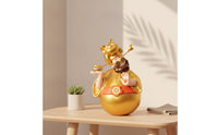 Bobblehead with Spring Base Cheerful Desk Decoration Funny for Entryway, Drivers