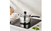 Stainless Steel Pasta Cooker Multipurpose Pasta Pot with Strainer Pasta Cooker Set Even Heating Kitchen Cookware