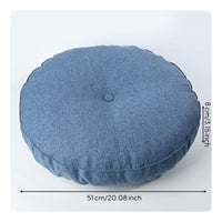 Padded Round Floor Cushion Textured Floor Seat Cushion Soft Thick for Balcony