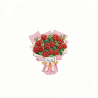 Resin Magnetic Fastener with Ribbon Romantic Magnetized Stickers Cute