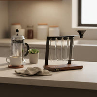 Coffee Bean Test Tube Rack Airtight Seal for Kitchen Counter, Cafe, Baristas