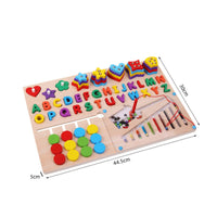 Matching Sorting Board with Beads Sensory Developmental Board Preschool Educational Toy Safe for Preschoolers