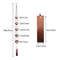 Pagoda Wind Chime Japanese Design Outdoor Decor Soothing Sound for Garden