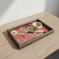 Chinese Design Tray Decorative Wildflower Serving Platter Fashionable