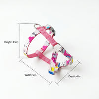 Cat Harness and Leash Walking Set, Chocolate Bear Harness XS Set with Kitten Harness, X-shaped Soft Mesh Polyester for Outdoor Walking Control