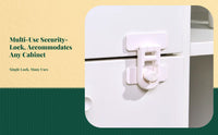 Toddler Protection Lock, No-Drill Cabinet Latch, Infant protective Drawer Lock, sticky, Multi-Purpose, Easy to Install
