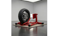Motorcycle Front Wheel Stand Welded   Frame Motorcycle Wheel Chock Metal Vehicle Storage for Workshop