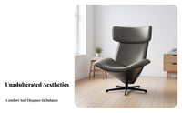 Rotating Zongzi Armchair Nordic Aesthetic Lounge Chair Designer Inspired Modern Aesthetic for Homeowners, Living Room