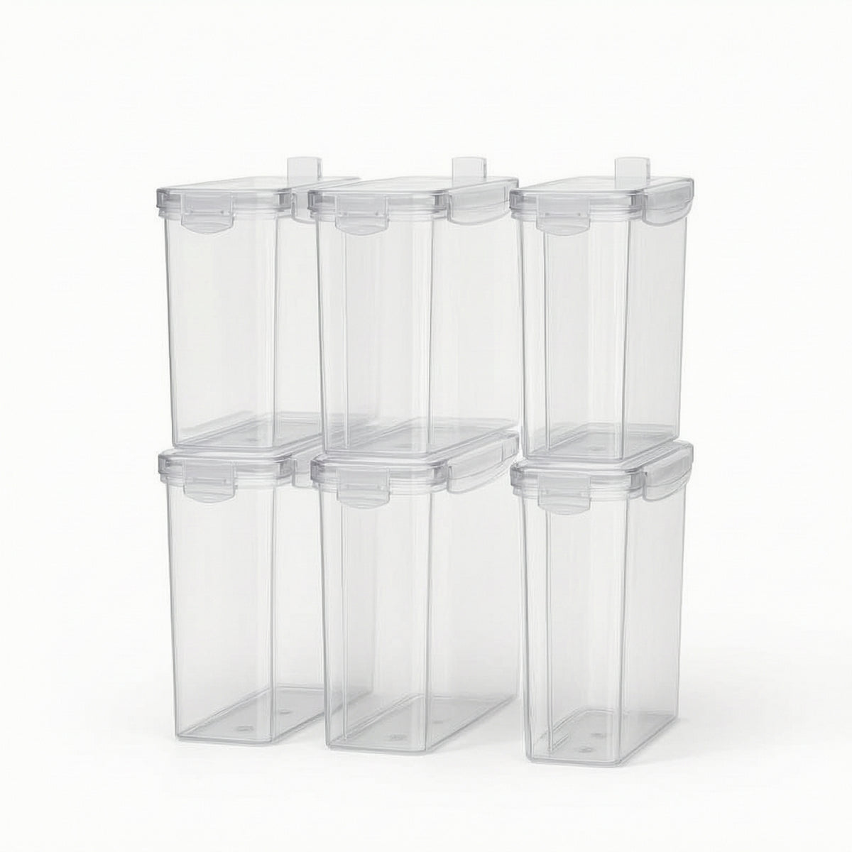 6 Pieces 3D Printer Filament Storage Box Moisture-Resistant Filament Storage Box Dust-Protected Clear for Makers, Desktop