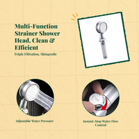 High Pressure Handheld Shower Head, Adjustable Modes