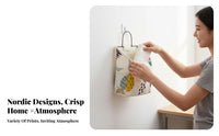 Easy to Hang Textile Utility Pocket Space-Saving Solution Wall Pouch Wide Opening Household Storage Lightweight for Office Workers, Homeowners, Dorm Room, Bathroom, Bedroom, Behind the Door