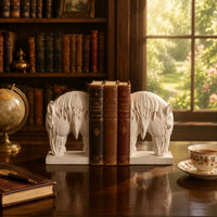Horse Bookends Distressed Horse Head Sculpture Vintage Decor for Bookshelf, Mantel