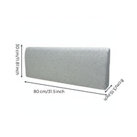 Headboard Backrest Cushion Rectangular Bed Rest Pillow Ergonomic for Dorm Room