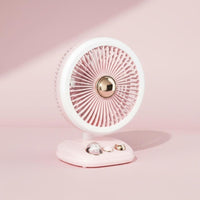 Mini Desk Fan Lamp Night Light Home Appliance Strong Wind for Dorm Room