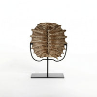 Display Piece with Stand Antique-Brown Tabletop Ornament Decorative Decor for History Buffs, Living Room, Study