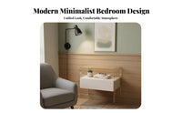 Clear C-Shaped Table Modern design Nightstand Multi-Functional for Entryway