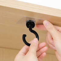 3M Hooks, Modern Individual Wall Hooks, Rotating Synthetic Material, for Kitchen Bathroom Hallway, 1-3kg Load
