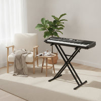 X-Frame Keyboard Stand Adjustable Double-Braced Keyboard Stand Reinforced Lightweight for Keyboardists, Home Practice