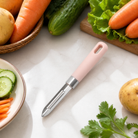 Multi-Purpose Kitchen Tool, Peeling Fruits and Vegetables with Julienne Function, Stainless Steel Blade, Ergonomic Non-Slip Grip