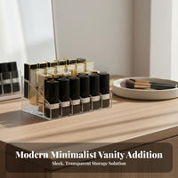 Multicompartment lip colorstick Holder Space Saving Cosmetic Organizer for Bedroom, Students