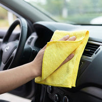 400 GSM Microfibre Towel with High-Low Pile Cleaning Cloths, 40x40cm Microfibre Towel for Car, Quick-Drying Cleaning Cloths for Glass