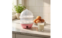 Dry-Charring Protection Double-Layer Egg Cooker Automatic Shutoff Electric Egg Steamer Auto Shut-off Steaming Cooker One-Button