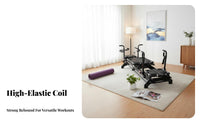 Multi-Functional Pilates Reformer Bed Multifunctional Pilates Reformer Machine Commercial Grade Core Training Machine Full Body Workout for Beginners, Fitness Enthusiasts, Personal Instructor S, Mind-Body Studio, Rehabilitation Center