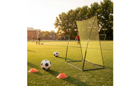 Soccer Rebounder Net Easy Setup Soccer Pitchback Net Steel Frame Sports Gear for Beginners
