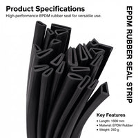 EPDM Rubber Edge Trim for Cars, Flexible Rubber Seal Strip, Automotive Edge Trim Protector, Door Sea - Image 5