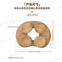 New桑拿汗蒸干蒸房用品护颈万向木枕 碳化橡木枕桑拿木枕颈托腰枕