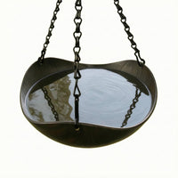 Hanging Bird Bath Feeder 2 in 1 Garden Accessory Perch-Friendly for Patio