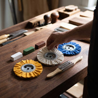 3 Pieces Cloth Polishing Wheel Rotary Polishing Wheel with Buffing Agent Coarse Tool Set for Woodworkers, Workshop