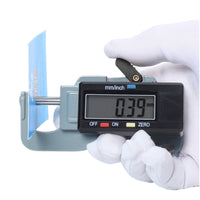 Accurate Thickness Gauge with LCD Display Portable Digital Thickness Gauge metric/inch Conversion Measuring Tool Quick for Jewelers, Jewelry Making, Leathercraft