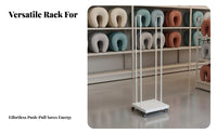 U-Shaped Pillow Display Rack Space Saving Pillow Display Rack Freestanding Floor Standing Cushion Holder for Retailers, Shopping Mall, Home, Household