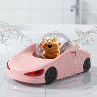 Dual Mode Hamster Toy and Hamster Car, 5.7 Inch Clear Hamster Exercise Sphere with Freestanding Running Toy for Small Animals