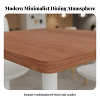Minimalist Design Restaurant Booth and Chair Set Modern Design Cafe Furniture Easy to Clean Commercial Furnishing Padded Seat for Business Owners, Interior Designers, Event Planners, Coffee Shop, Bakery, Eatery, Lounge