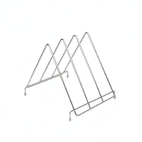 6 Slot Chopping Board Stand Rust-Resistant Stainless Steel Board Rack Sturdy