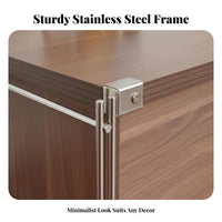 Modern Design Multi-Tier Unit with Flip-up Doors dustproofresistant unobstructedstanding Storage Organizer clear Panels storage cabinet Easy Assembly for Apartment Dwellers, Homeowners, Office Workers, Living Room, Study, Bedroom, Kitchen