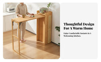 Transformable Sideboard Table Multi-Functional Kitchen Island Space-Saving Design Room Divider Function for Homeowners