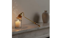 Long Handle Dome Candle Wick Smotherer Elegant Design Enamel Candle Wick Smotherer Smokeless Great Gift for Wedding