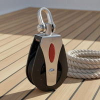 Stainless Steel Nylon Pulley Stainless Steel Swivel Pulley Rustproof Sailing Block for Sailors, Boating, Outdoor, Home Gym