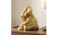 Resin Elephant Figurine Detailed Tabletop Elephant Statue Colourfast for Shelf